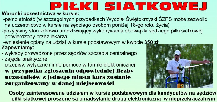 Kurs sędziego piłki siatkowej